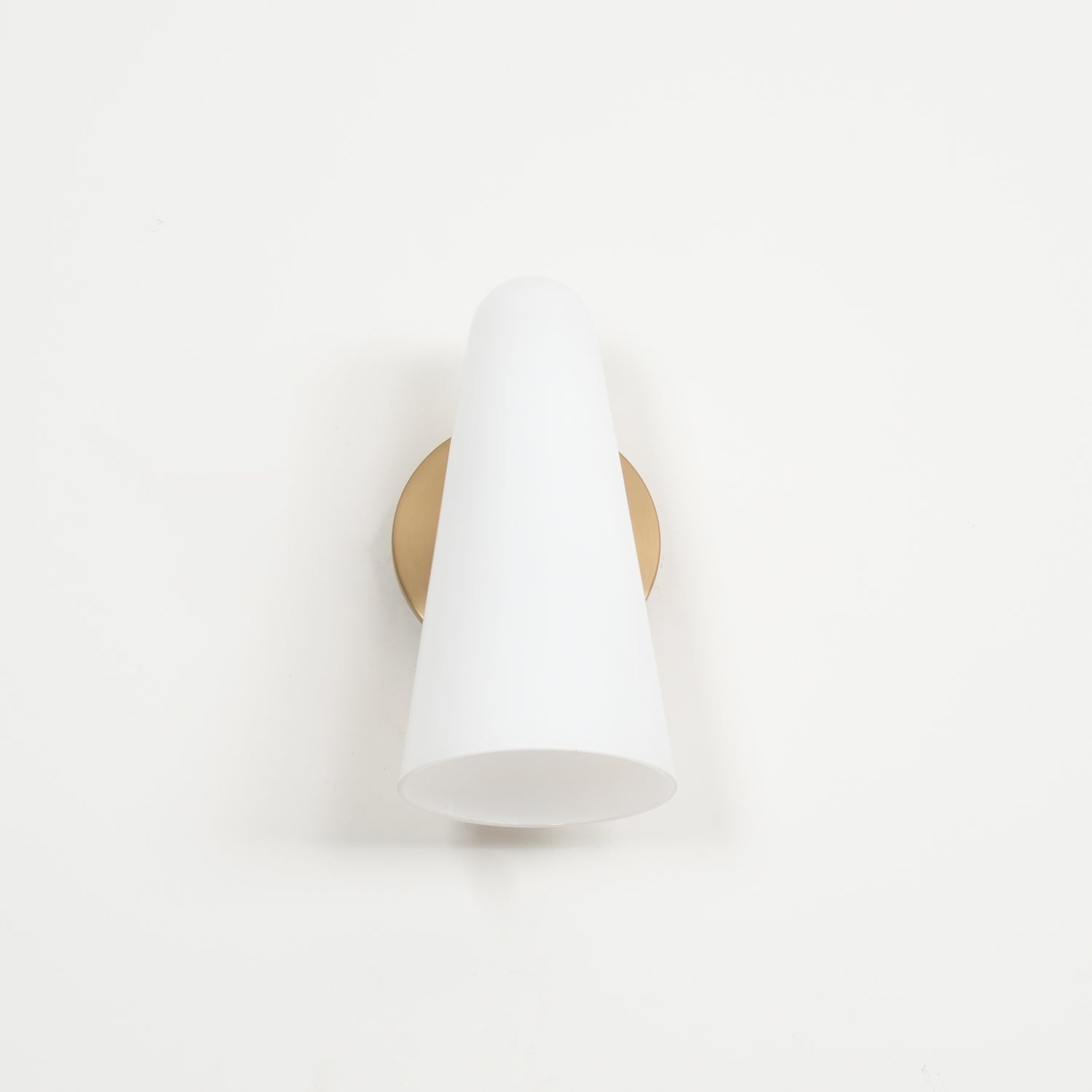 Sleek Conical Glass Wall Lamp For Modern Living Spaces NALANI