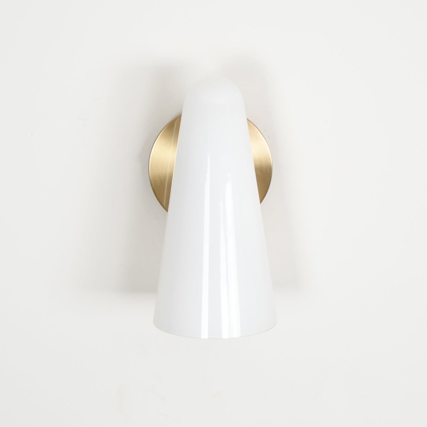 Sleek Conical Glass Wall Lamp For Modern Living Spaces NALANI