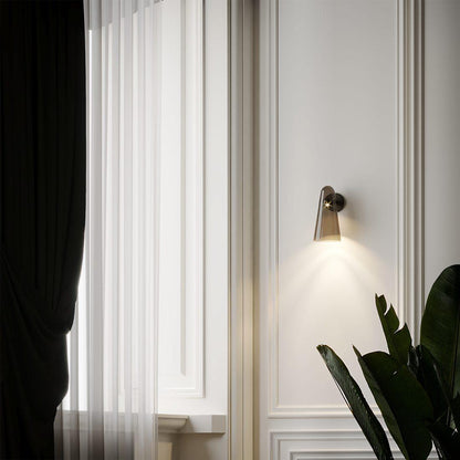 Sleek Conical Glass Wall Lamp For Modern Living Spaces NALANI