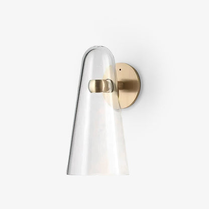 Sleek Conical Glass Wall Lamp For Modern Living Spaces NALANI