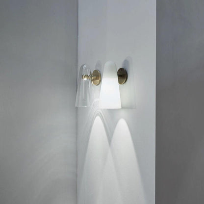 Sleek Conical Glass Wall Lamp For Modern Living Spaces NALANI