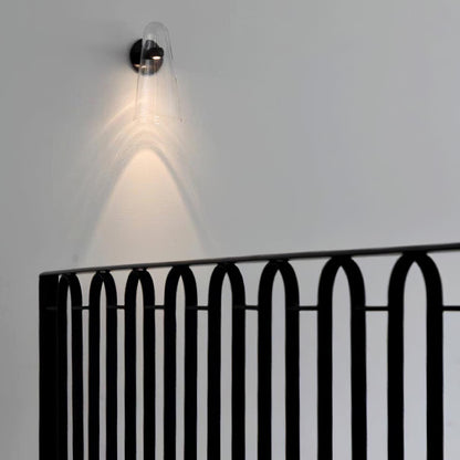 Sleek Conical Glass Wall Lamp For Modern Living Spaces NALANI