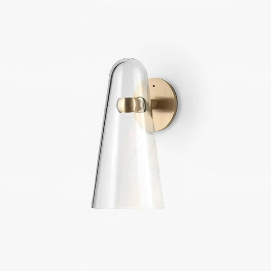 Sleek Conical Glass Wall Lamp For Modern Living Spaces NALANI