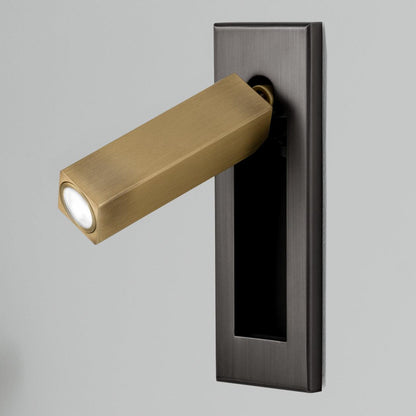 Sleek Flush Mount Sconce for Contemporary Home Lighting Matt black+copper NaLani
