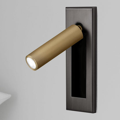 Sleek Flush Mount Sconce for Contemporary Home Lighting Matt black+copper NaLani