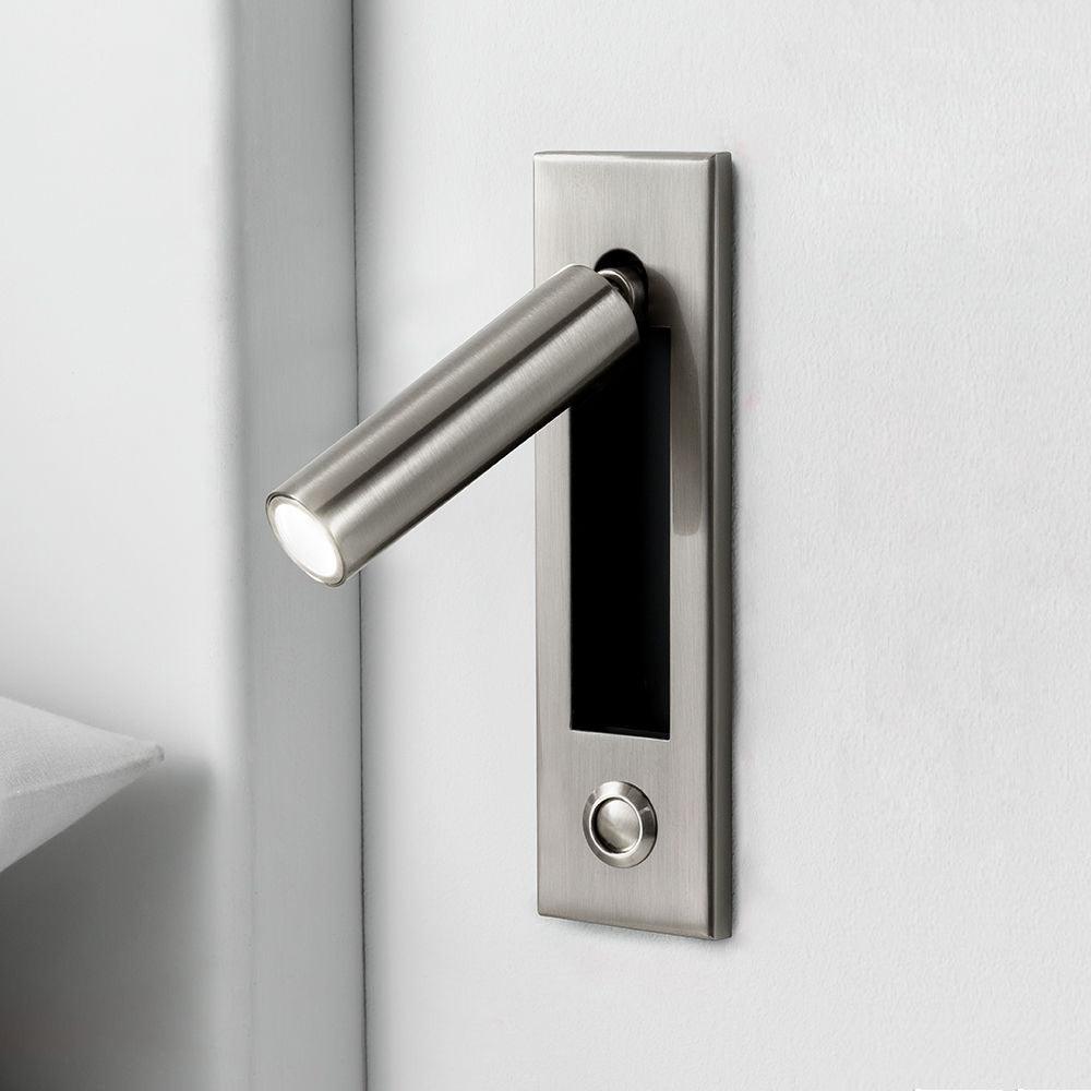 Sleek Flush Mount Sconce for Contemporary Home Lighting Nickel NaLani