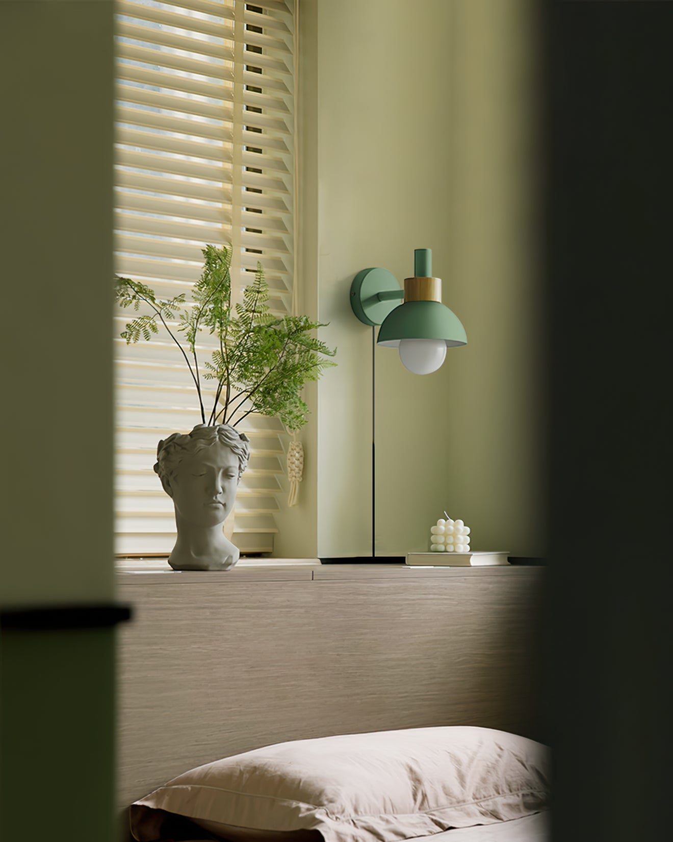 Sleek Modern Plug In Wall Lamp For Living Room Decor NALANI