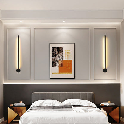 Slim Tube LED Wall Sconce Modern Metal Living Room Light NALANI