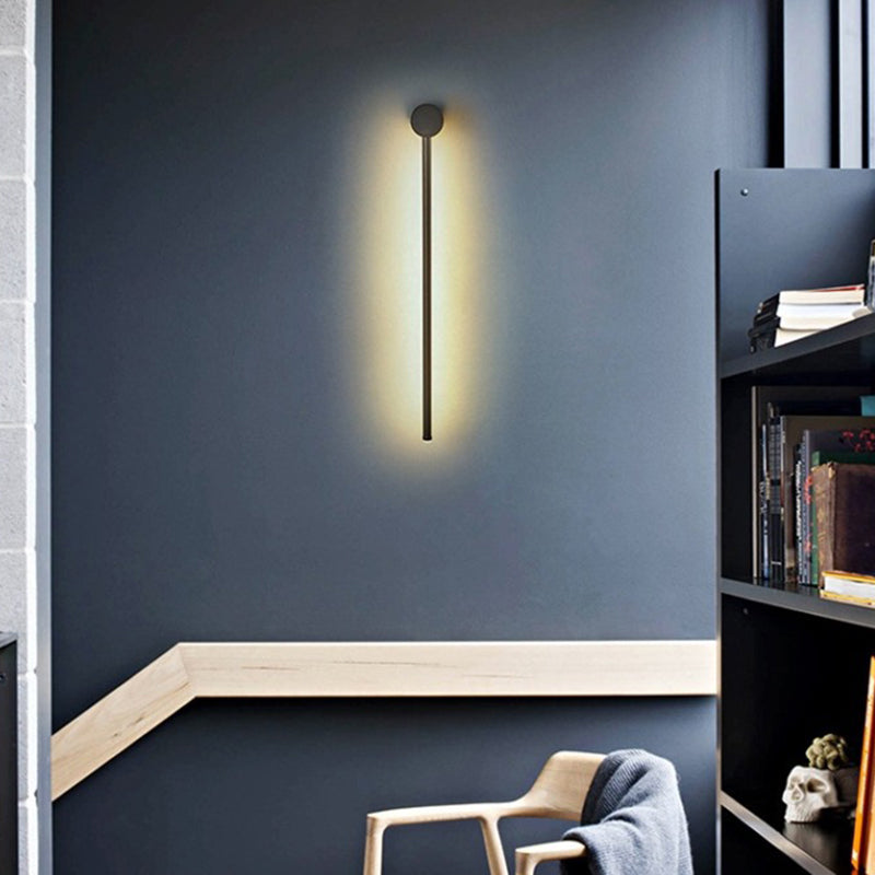 Slim Tube LED Wall Sconce Modern Metal Living Room Light NALANI