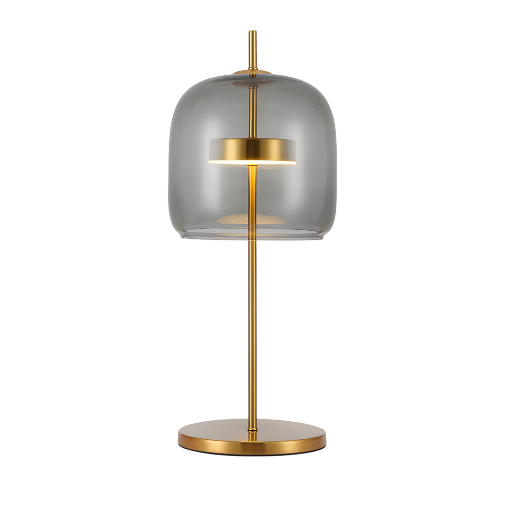 Smoky Glass Table Lamp Warm Ambient Lighting For Home NALANI