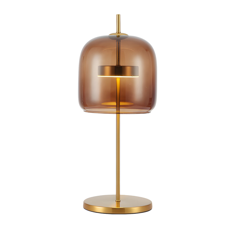 Smoky Glass Table Lamp Warm Ambient Lighting For Home NALANI