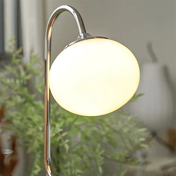 Soft Glass And Metal Table Lamp With Diffuse Warm Light NALANI