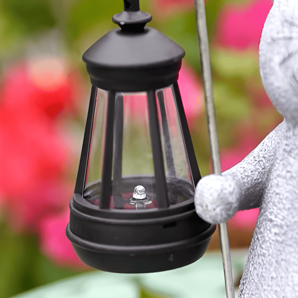 Solar Cat Garden Light Outdoor Cat Lamp with Metal Charm NALANI