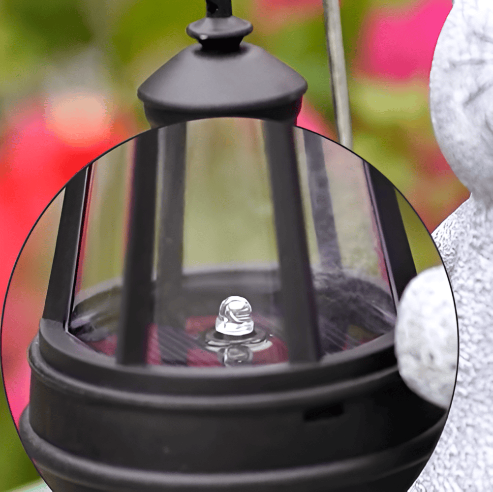 Solar Cat Garden Light Outdoor Cat Lamp with Metal Charm NALANI