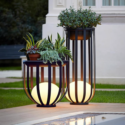 Solar Flower Stand Light - Elegant Solar-Powered Outdoor Lighting, Weatherproof Garden Decor NALANI