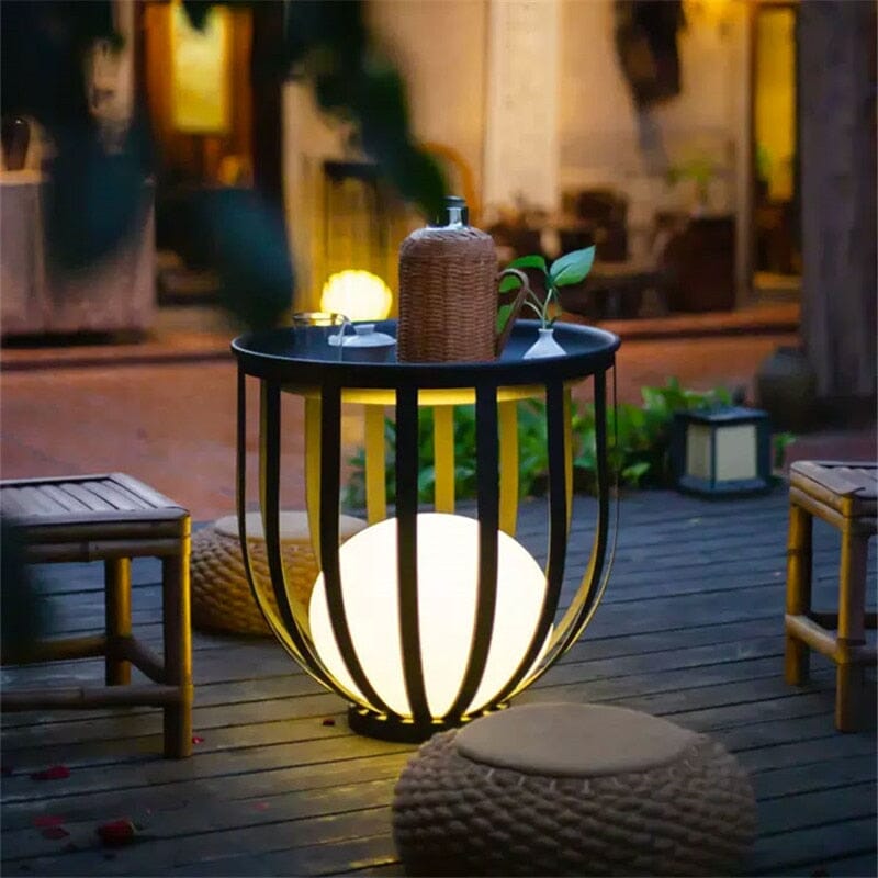 Solar Flower Table Lamp For Elegant Outdoor Garden Lighting NALANI