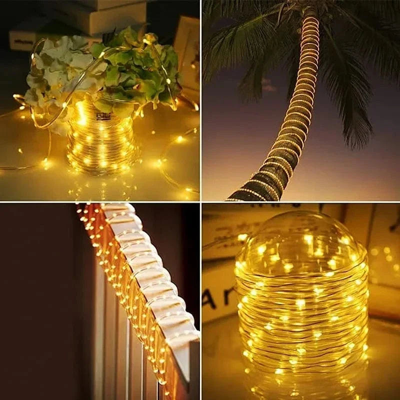 Solar LED Rope Light Waterproof Outdoor Christmas Lights NALANI