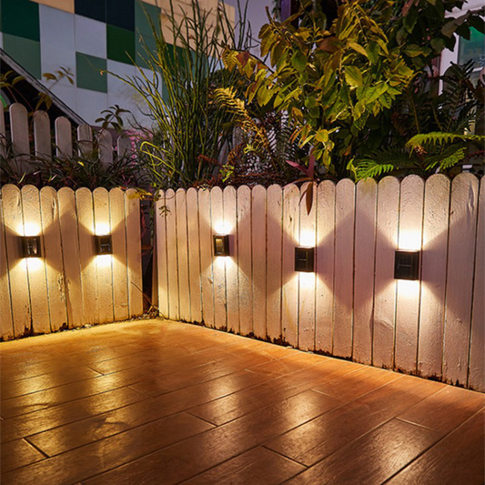 Solar LED Wall Lights for Outdoor Use - Wireless and Weatherproof 40 Lamps NaLani