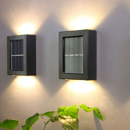 Solar LED Wall Lights for Outdoor Use - Wireless and Weatherproof NaLani