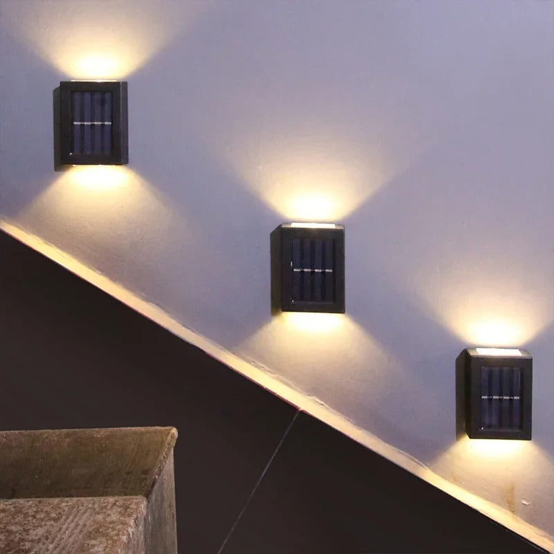 Solar LED Wall Lights for Outdoor Use - Wireless and Weatherproof NaLani