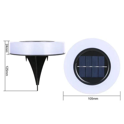 Solar Lawn Light Outdoor 8 LED Garden Pathway Lamp Deluxe NALANI