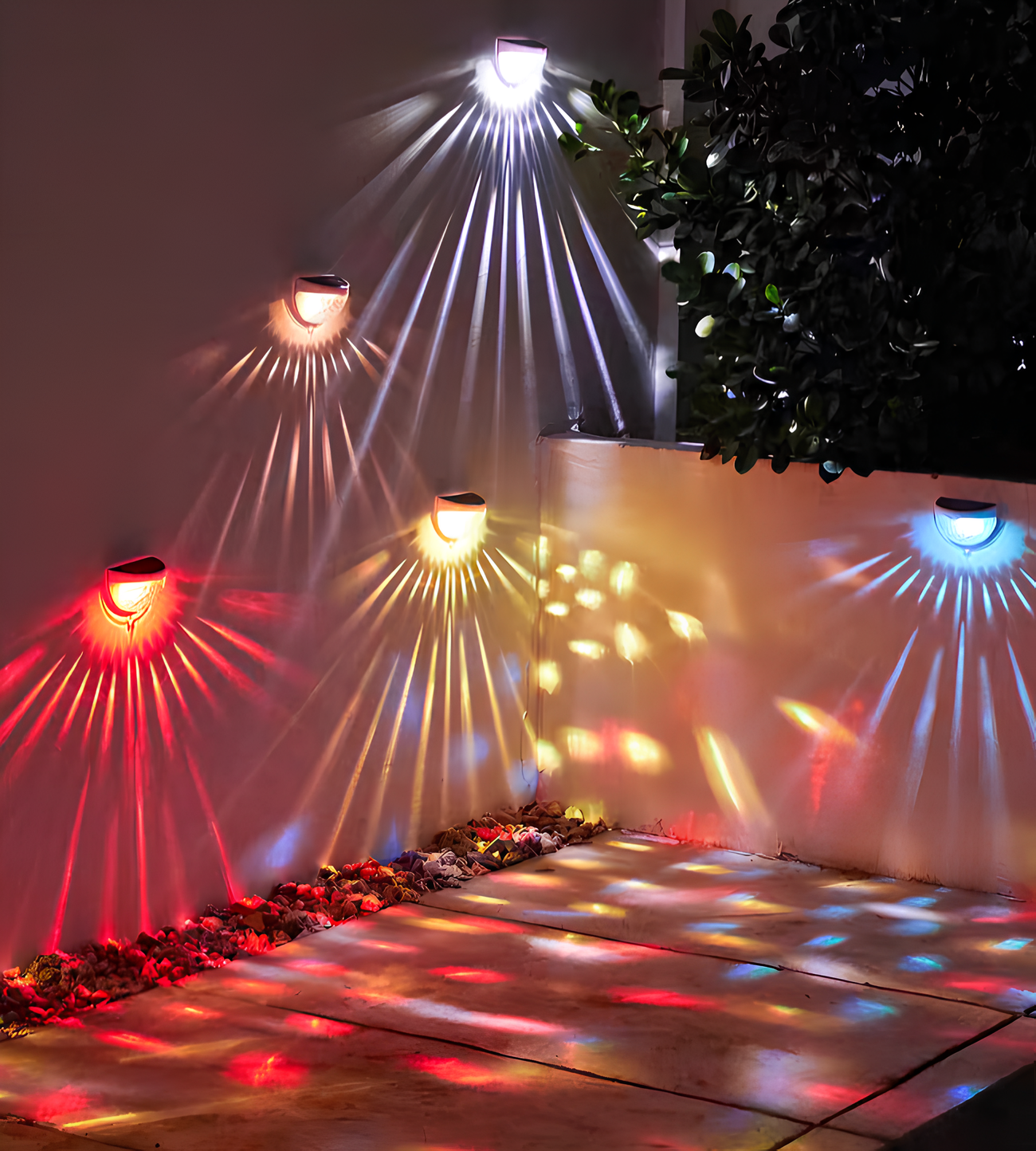 Solar Outdoor Wall Lamp Waterproof for Garden and Patio Lighting NaLani