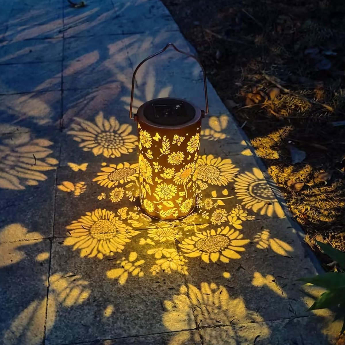 Solar Pattern Lantern for Outdoor and Indoor Decor NaLani