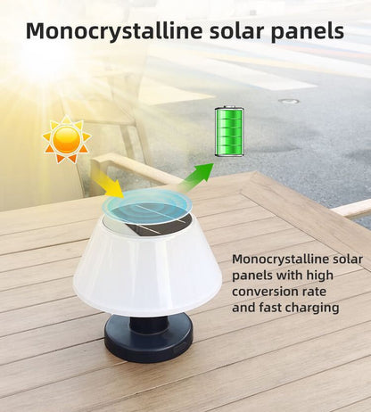 Solar Powered Outdoor LED Table Lamp Rechargeable IP65 NALANI