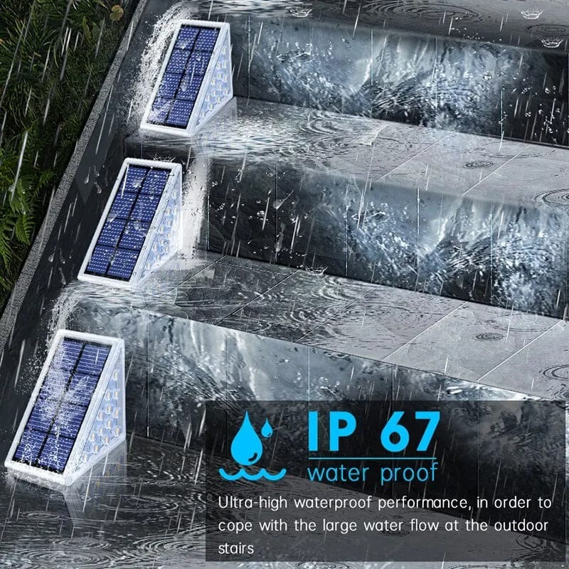 Solar Powered Outdoor Stair Lights for Pathway Illumination NALANI