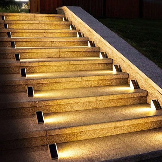 Solar Powered Stair Lights for Safety and Ambiance Outdoors 20 NaLani
