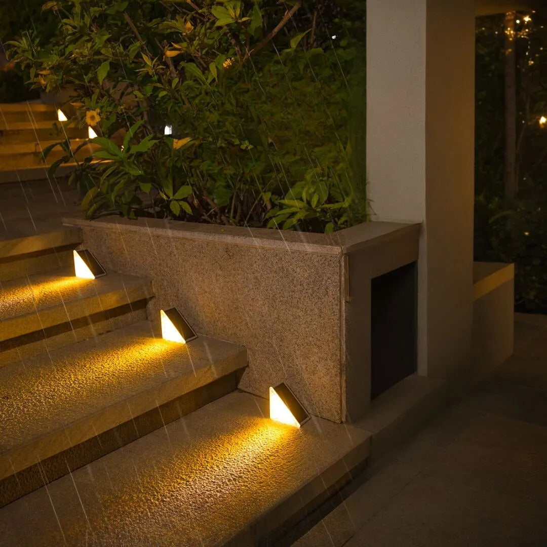 Solar Powered Stair Lights for Safety and Ambiance Outdoors NaLani