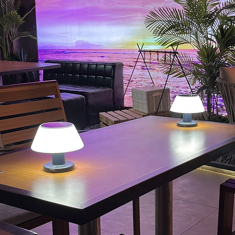 Solar Powered Table Lamp For Indoor And Outdoor Lighting NALANI