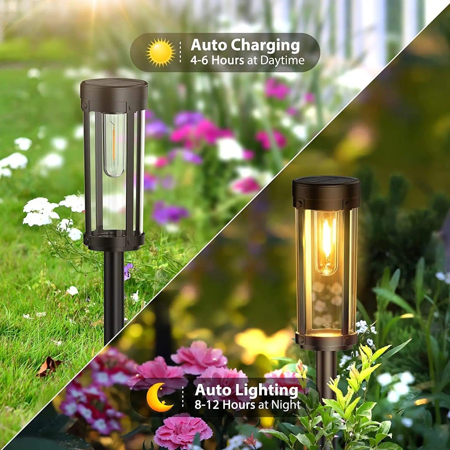 Solar Powered Waterproof Garden Torch For Outdoor Pathway NALANI