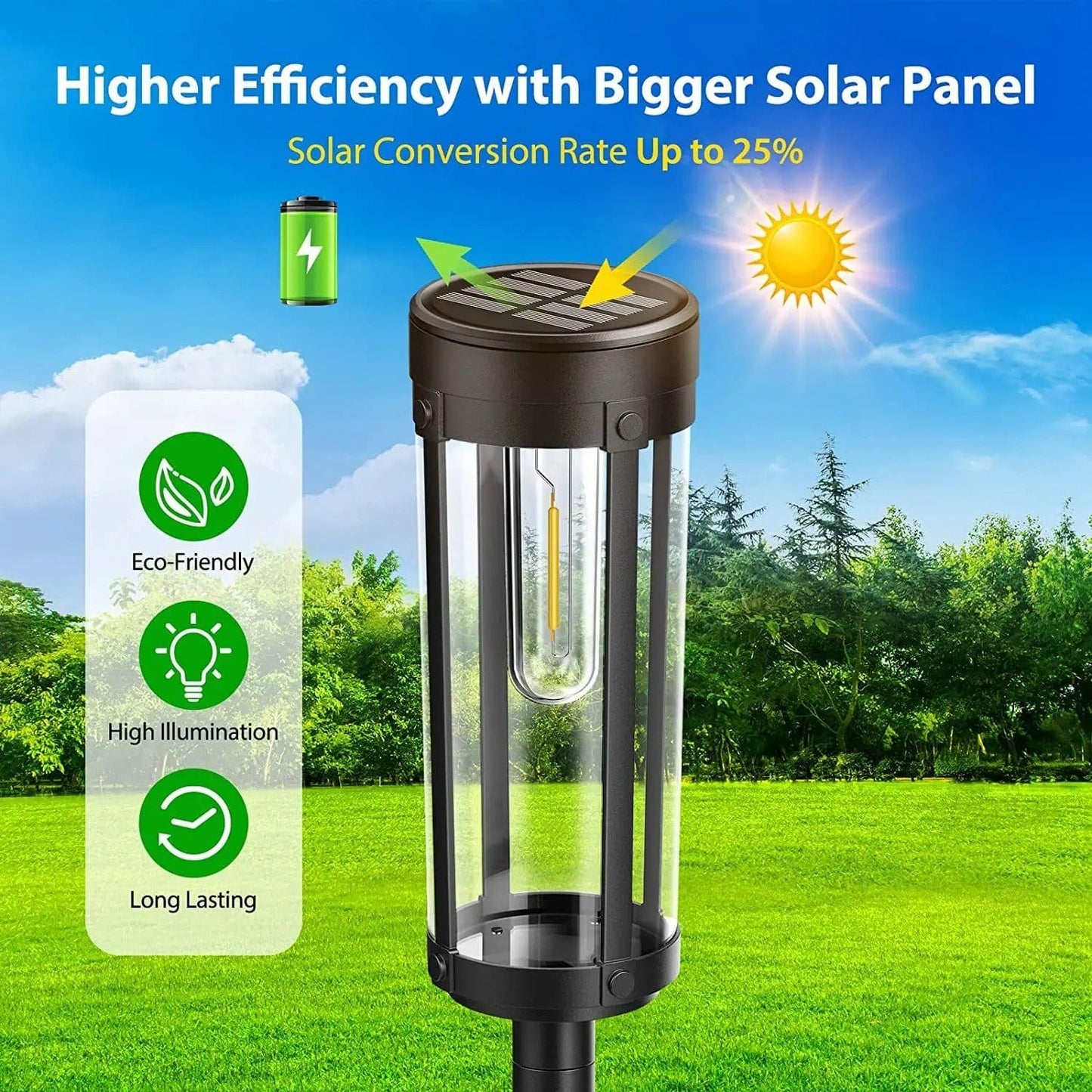 Solar Powered Waterproof Garden Torch For Outdoor Pathway NALANI