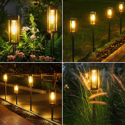 Solar Powered Waterproof Garden Torch For Outdoor Pathway NALANI