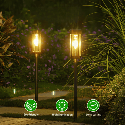 Solar Powered Waterproof Garden Torch For Outdoor Pathway NALANI