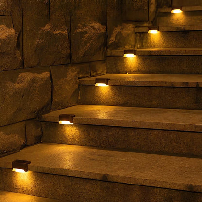 Solar Step Lights with Dusk to Dawn Sensors for Outdoor Safety NaLani