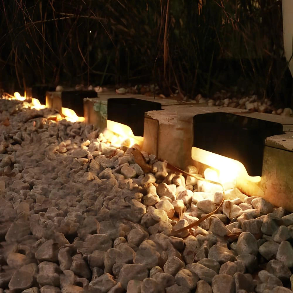 Solar Step Lights with Dusk to Dawn Sensors for Outdoor Safety NaLani