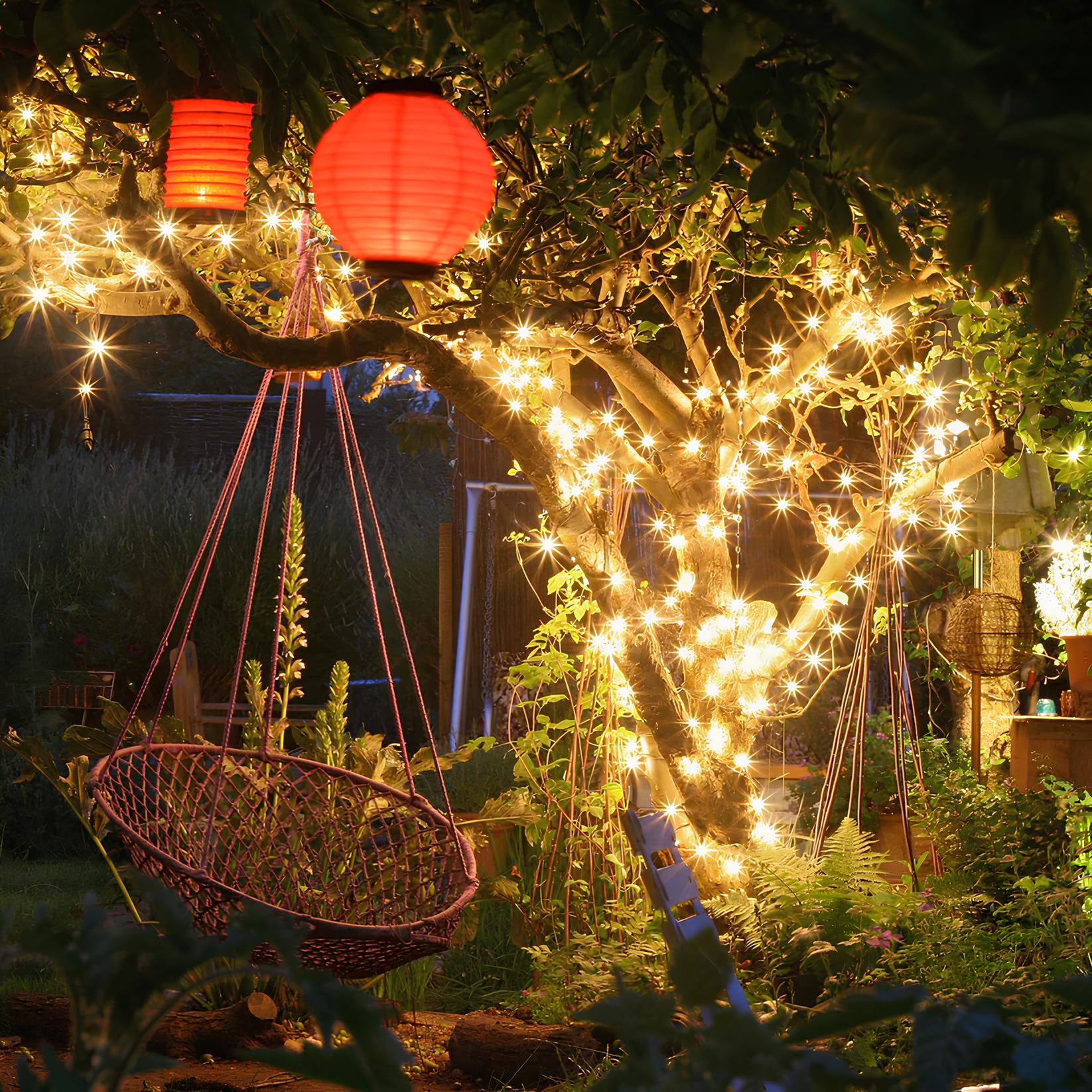 Solar String Fairy Lights for Outdoor Garden and Patio Decor Warm NaLani