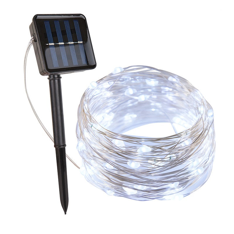 Solar String Fairy Lights for Outdoor Garden and Patio Decor White NaLani