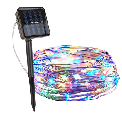 Solar String Fairy Lights for Outdoor Garden and Patio Decor Colorful NaLani