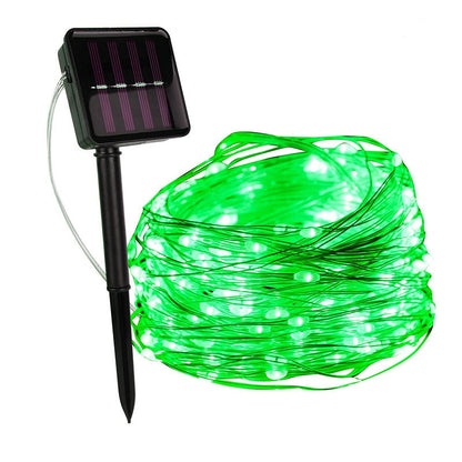 Solar String Fairy Lights for Outdoor Garden and Patio Decor Green NaLani