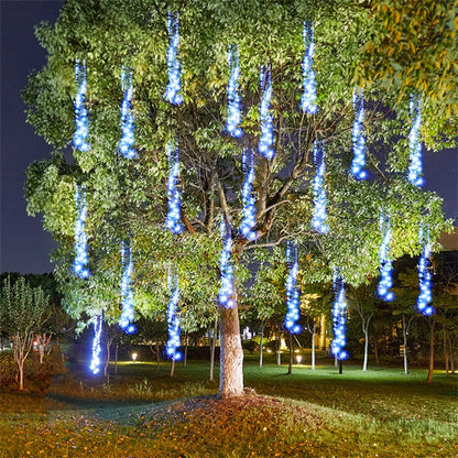 Sparkling Outdoor Led String Lights Garland For Patio Multicolored 3 chains 1 adapter NALANI