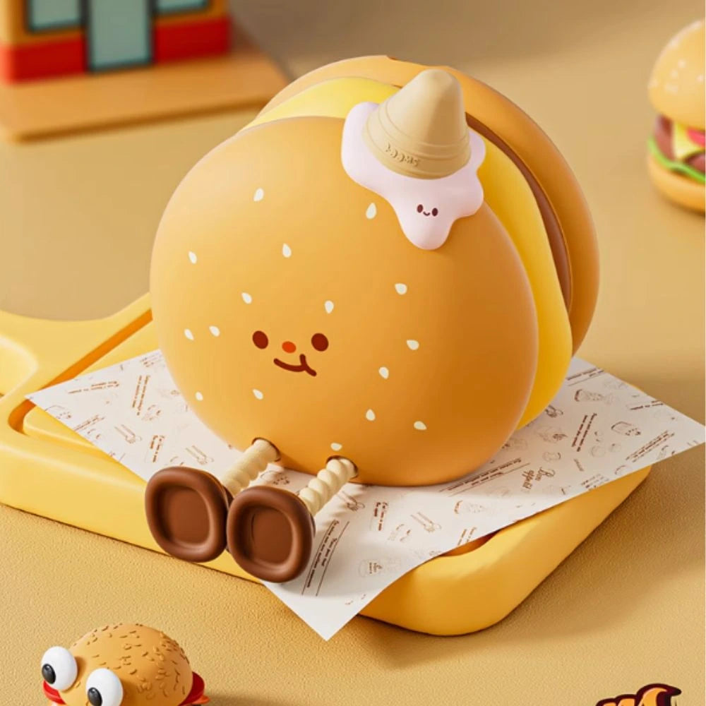 Squeeze Night Light for Kids with Adjustable Brightness and Glow Hamburger NaLani