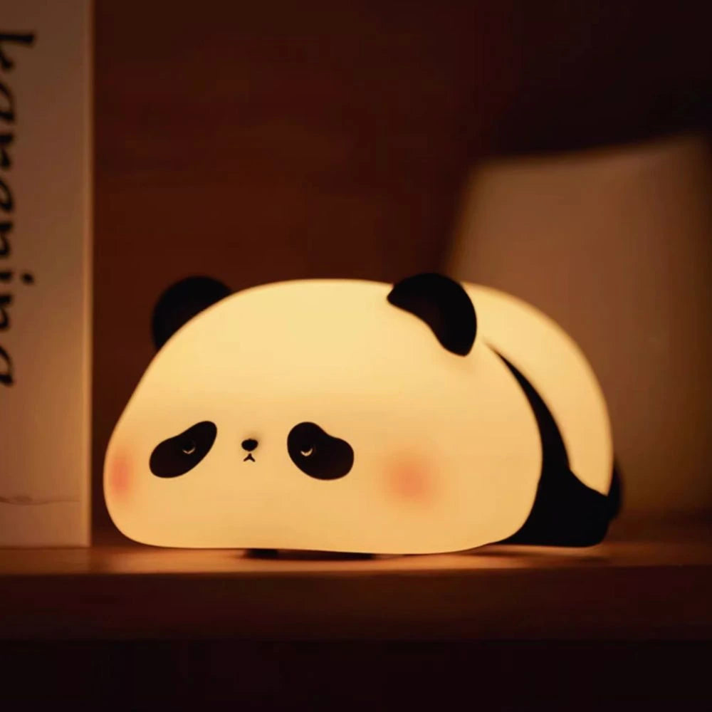 Squeeze Night Light for Kids with Adjustable Brightness and Glow Sleepy Panda NaLani