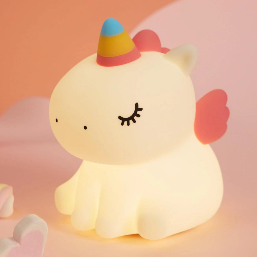Squeeze Night Light for Kids with Adjustable Brightness and Glow Unicorn NaLani