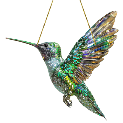 Stained Hummingbird Suncatcher Window Decor Gift For Home Hummingbird-2 NALANI