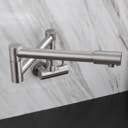 Stainless Steel Pot Filler Faucet Single Handle Wall Mount Single Handle NALANI