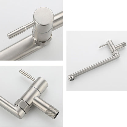 Stainless Steel Pot Filler Faucet With Single Handle Swivel NALANI