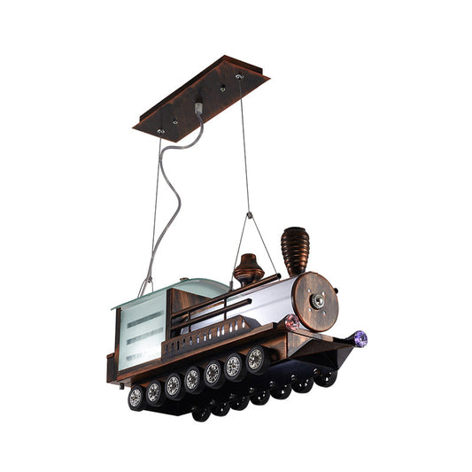 Steam Locomotive Kids Bedroom Chandelier LED Hanging Light NALANI